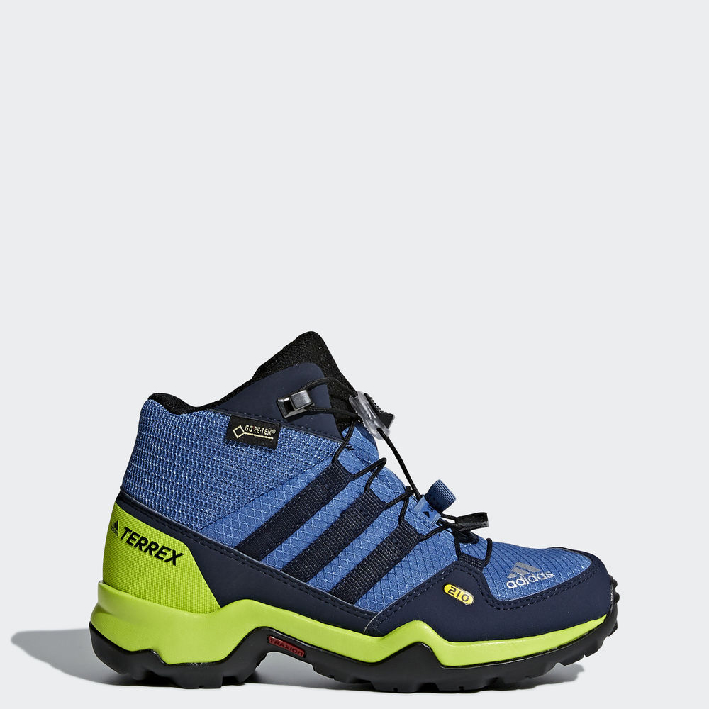 Adidas Terrex Mid Gtx - ορειβατικα παπουτσια για αγορια - Μπλε Ρουά/Σκουρο Μπλε/Ανοιχτο Πρασινο,Μέγε